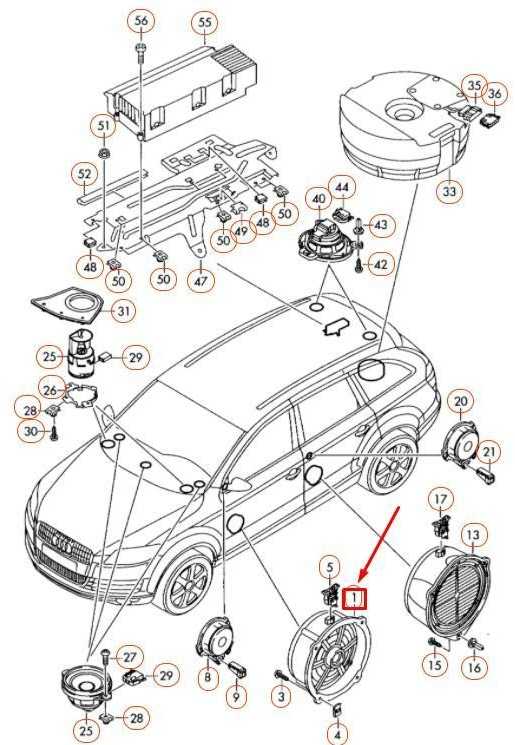 VAG AUDI Q7 4L priekinių durelių vidutinio dažnio žemų dažnių garsiakalbis originalus 4L0035415A