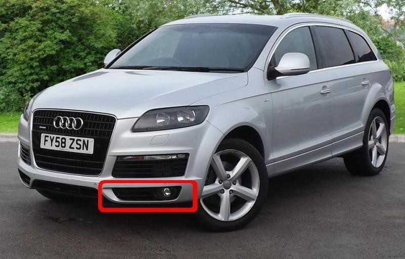 VAG AUDI Q7 4L rūko žibintų grotelės kairėje originalios 4L0807675C