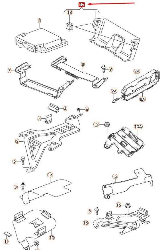 VAG AUDI Q7 4L variklio valdymo modulio laikiklis originalus 4L0907577