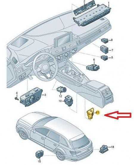 VAG AUDI Q7 4M pagalbos nusileidimo nuo kalno asistento jungiklio mygtukas Lhd originalus 8W1927143A