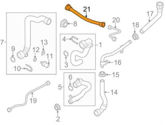 VAG AUDI Q7 4M variklio aušinimo sistemos žarnos vamzdelis originalus 059121731D