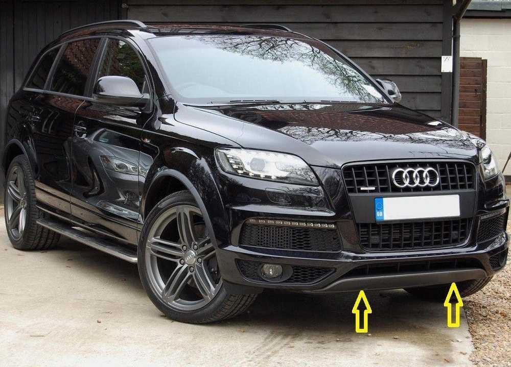 VAG Audi Q7 S-Line priekinio bamperio apatinio apvado apdaila pilka originali 4L08071101RR