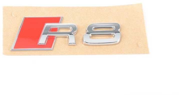 VAG AUDI R8 429 4S3 4S9 Chromuotas užrašas su emblema originalus 420853741A2ZZ