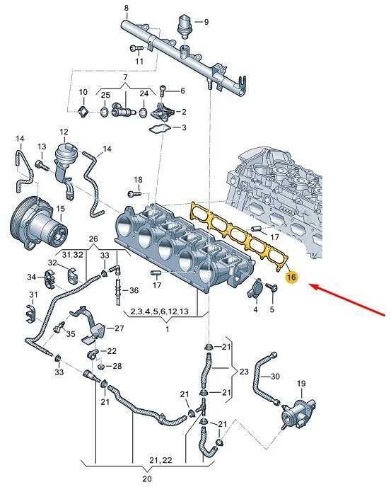 VAG AUDI RS Q3 F3 apatinio įsiurbimo kolektoriaus sandarinimo tarpiklis originalus 07K133379G