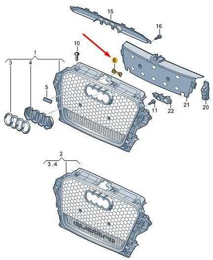 VAG AUDI RS3 15-16 priekinio bamperio centro grotelių tvirtinimo elementas 8V4853755 Originalus