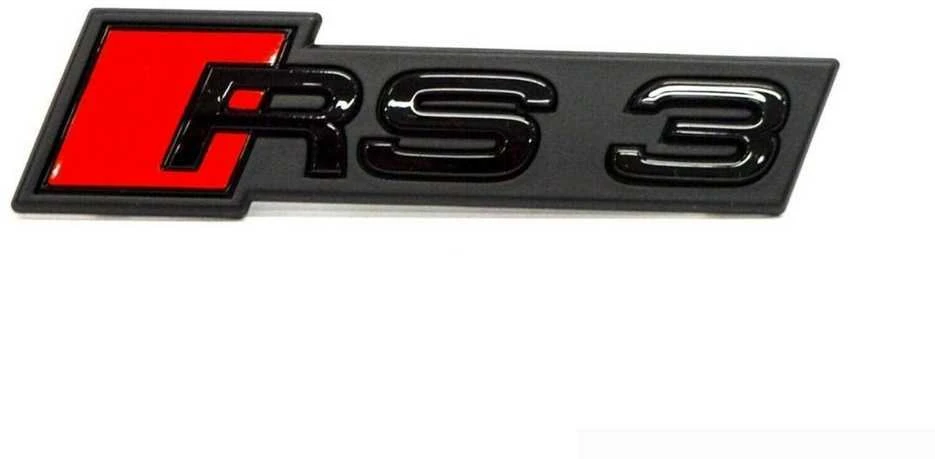 VAG Audi RS3 8V priekinio grotelių emblema ženklelis logotipas blizgus juodas originalus 8V5853736BT94