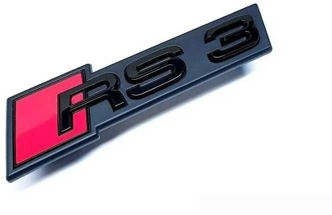 VAG Audi RS3 logotipo užrašas ant grotelių juodas originalus 8V5853736BT94