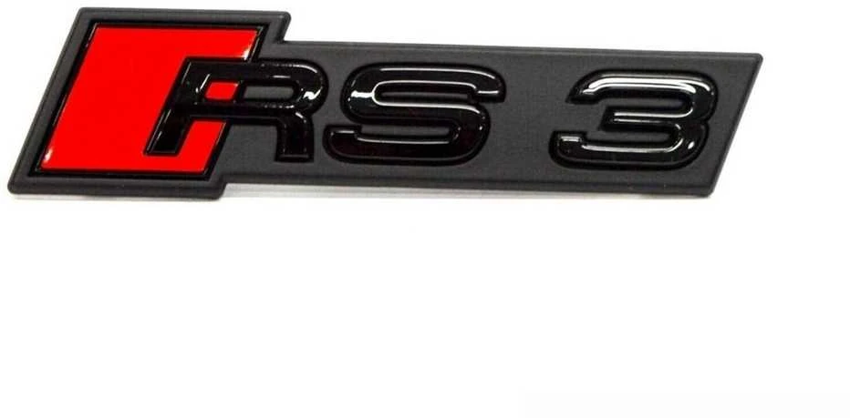 VAG Audi RS3 logotipo užrašas ant grotelių juodas originalus 8V5853736BT94