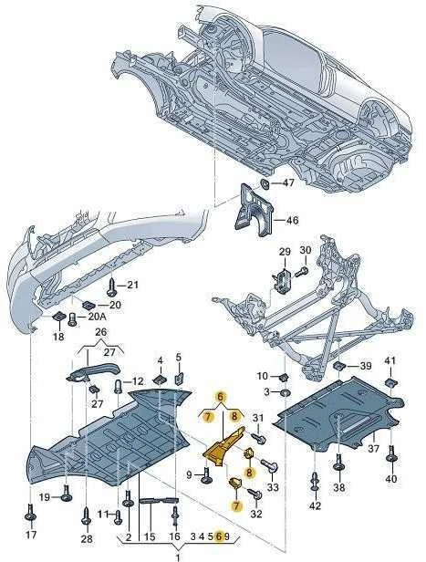 VAG AUDI RS4 13-16 Priekinis dešinysis rato spoileris Originalus 8K0853888C
