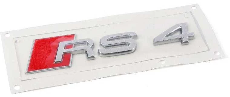 VAG AUDI RS4 (2000-2016) Galinės bagažinės dalies emblema su RS4 ženklu originali 8D98537402ZZ