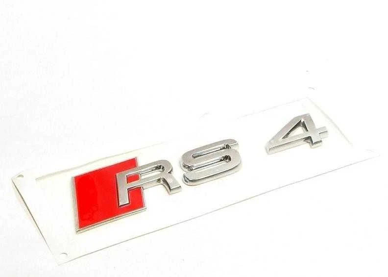 VAG AUDI RS4 (2000-2016) Galinės bagažinės dalies emblema su RS4 ženklu originali 8D98537402ZZ