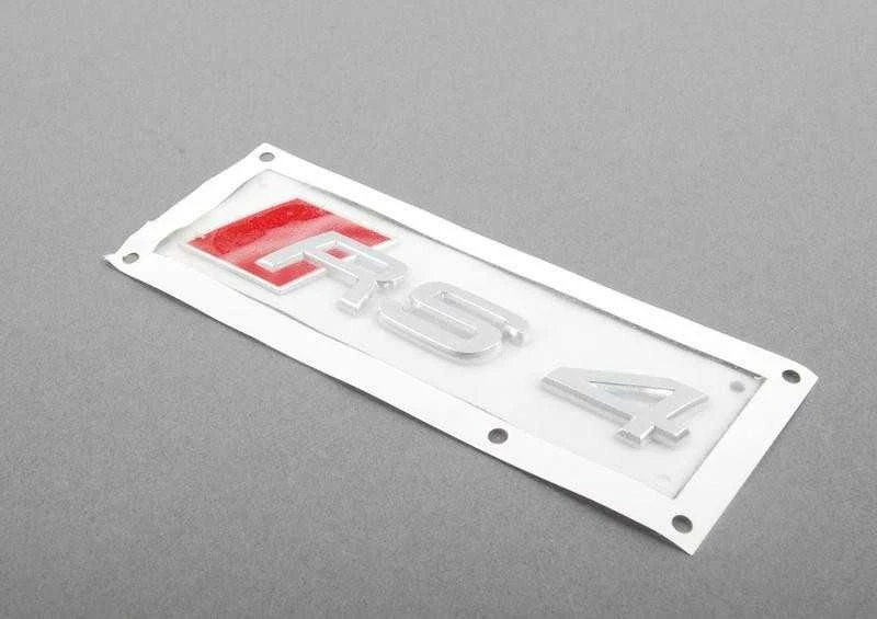 VAG AUDI RS4 (2000-2016) Galinės bagažinės dalies emblema su RS4 ženklu originali 8D98537402ZZ