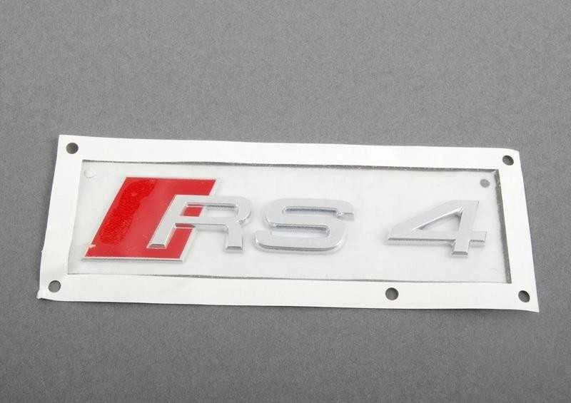 VAG AUDI RS4 (2000-2016) Galinės bagažinės dalies emblema su RS4 ženklu originali 8D98537402ZZ