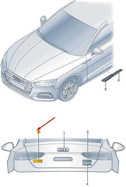 VAG AUDI RS5 8W6 galinis emblemos ženkliukas originalus 8W6853740T94