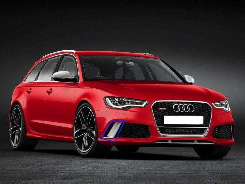 VAG Audi RS6 13-16 priekinės dešinės pusės aliuminio matinės grotelių dangtelis originalus 4G0807796AP6