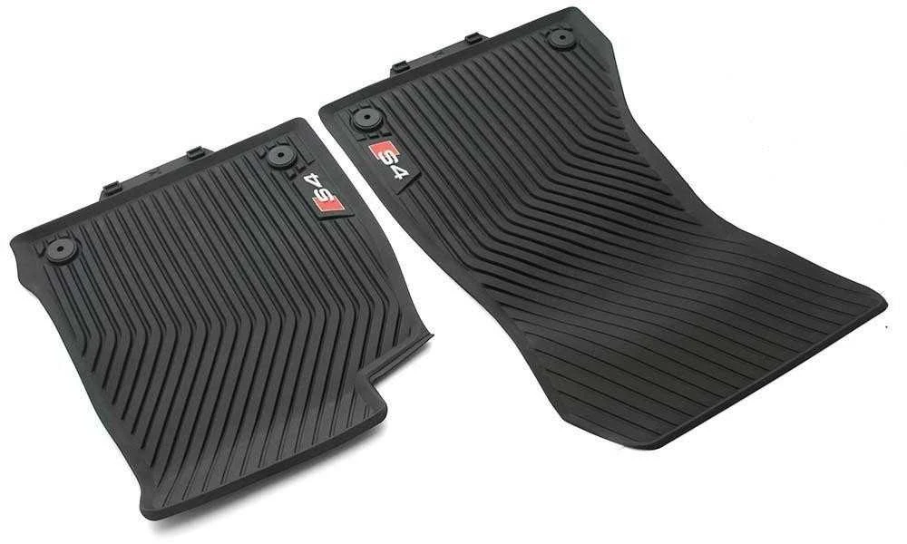 VAG Audi S4 8K 8W Guminiai kilimėliai priekiniai juodi 8W1061221A041 Originalūs