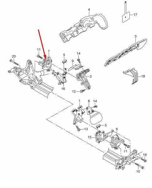 VAG AUDI S5 8T Dešinysis variklio laikiklis 8R0199381AH 4.2 benzininiam 260kw NAUJAS ORIGINALUS