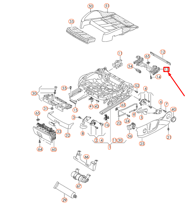 VAG "Audi Skoda" vaikiškos sėdynės laikiklis ISOFIX A3 A5 priekinis dešinysis originalus 8T0881545