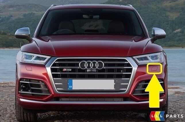 VAG AUDI SQ5 18- Priekinio bamperio priekinio žibinto ploviklio dangtelis kairėje 80A807753AGRU originalus