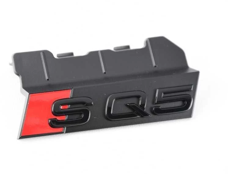VAG Audi SQ5 emblema su grotelių logotipu, juoda, originali 80A071805