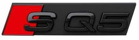 VAG Audi SQ5 emblema su grotelių logotipu, juoda, originali 80A071805