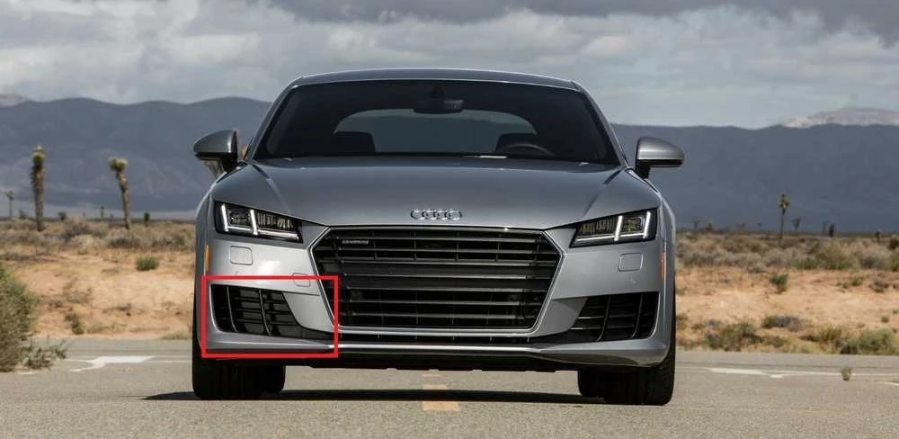 Vag Bamperio Apatinės Grotelės Apdaila Audi Tt 2015 2017 Originalus 8S08076849B9