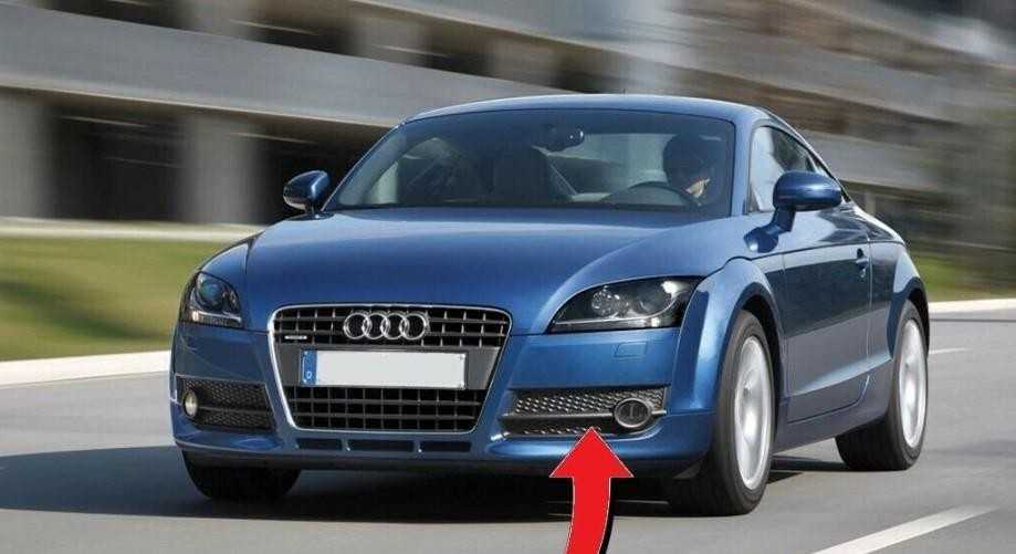 VAG AUDI TT 8J Bamperis N/S kairės pusės rūko žibintų grotelių apvadas originalus 8J0807681H3FZ