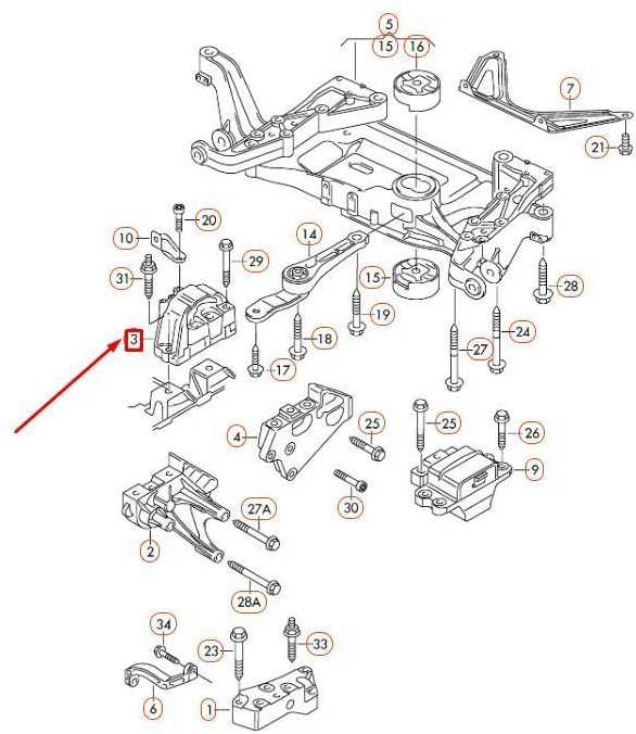 VAG AUDI TT 8J Dešinės pusės variklio tvirtinimas 8J0199262 NAUJAS ORIGINALUS