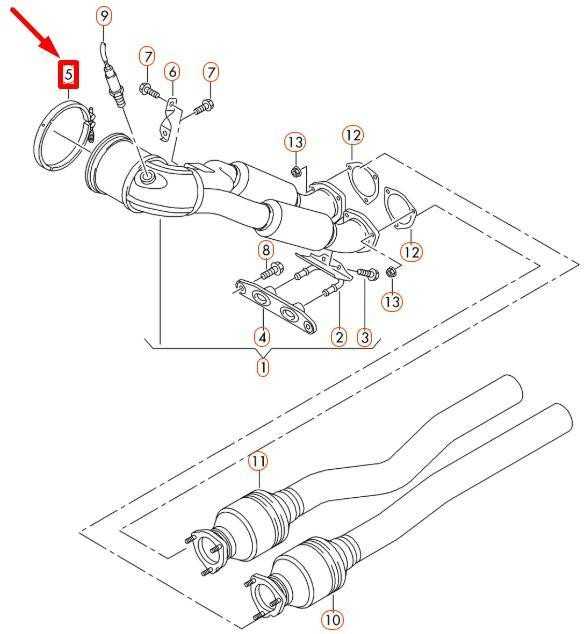 VAG AUDI TT 8J Išmetimo sistemos spaustukas 8J0253460 NAUJAS ORIGINALUS