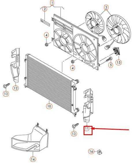 VAG AUDI TT 8J MK2 Radiatoriaus Kairysis Oro Gidas 8J0121283B NAUJAS ORIGINALUS