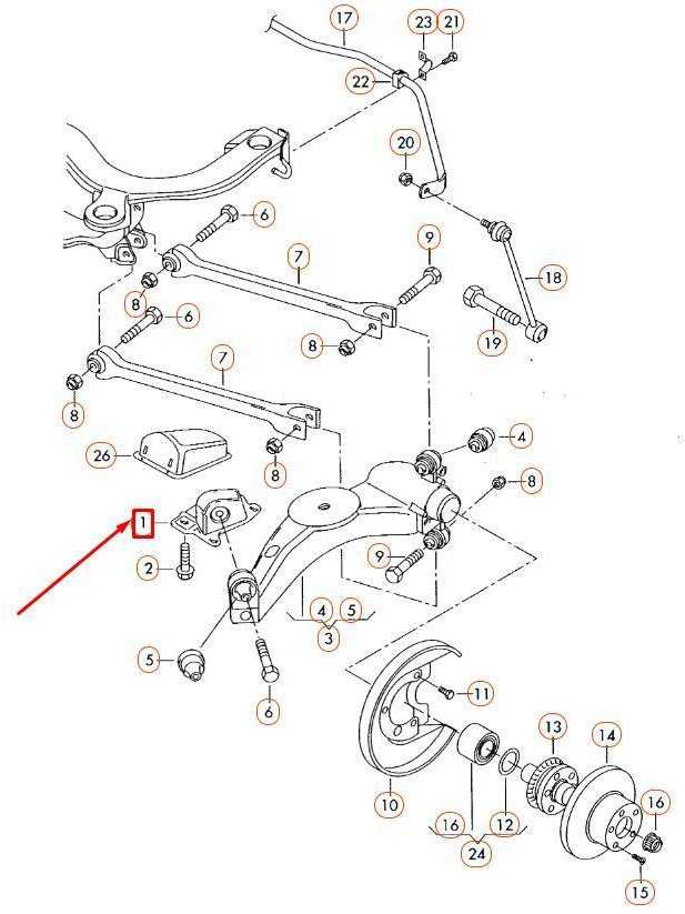 VAG AUDI TT 8N galinės kairės pusės pakabos kairės pusės atraminės svirties laikiklis originalus 1J0505091J