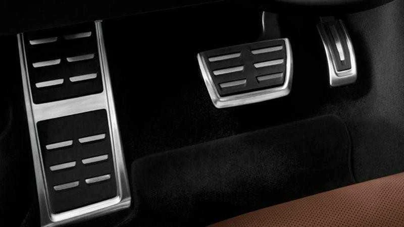 Porsche VAG Audi TT 8S Pedalų dangtelių rinkinys pėdų atramai nerūdijančio plieno LHD automatinis originalus naujas