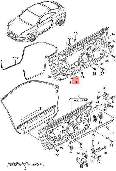 VAG AUDI TT Coupe Roadster TTRS 8J3 8J9 dangtelio dangtelis originalus 8J0837947