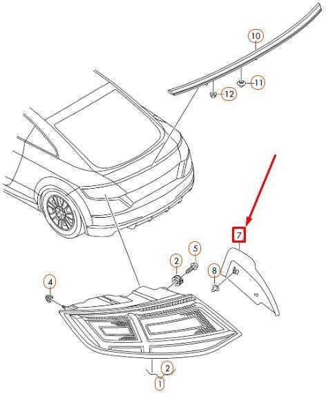 VAG AUDI TT FV MK3 galinė kairė juostelė originali 8S0945253