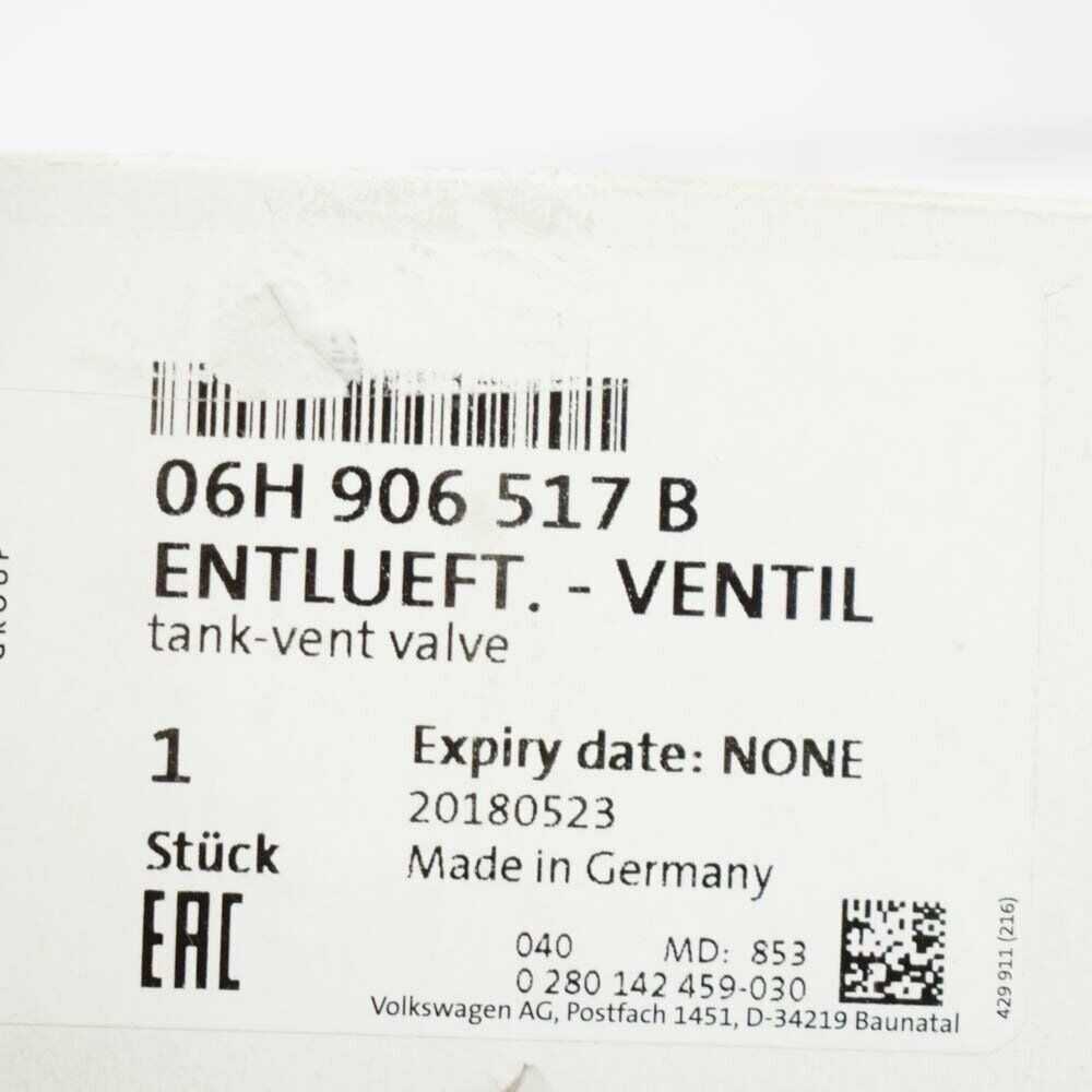 VAG Audi TT R8 VW Jetta Solenoidinis vožtuvas 06H906517B Originalus
