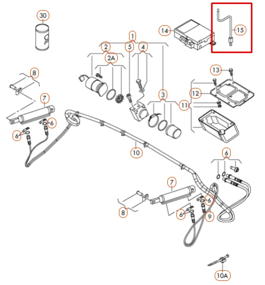 VAG AUDI TT Roadster Avarinis kapoto dangčio nuleidimo įrankis originalus 8J7825381A