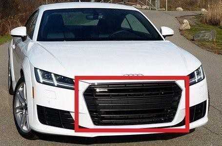 VAG Audi TT TTS Kupės Radiatoriaus Grotelė Juoda/Chromas 2015-2017 Originalus 8S08536513FZ
