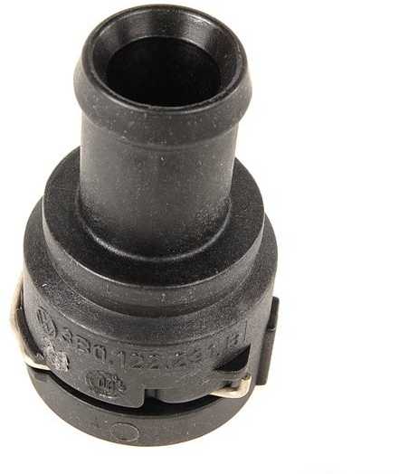 VAG Audi Volkswagen VAICO radiatoriaus aušinimo skysčio žarnos adapteris apatinis V109858 3B0122291B originalus