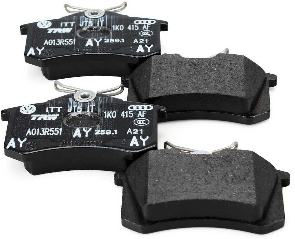 VAG Audi VW A1 A3 A4 A6 stabdžių trinkelės originalios 5K0698451E