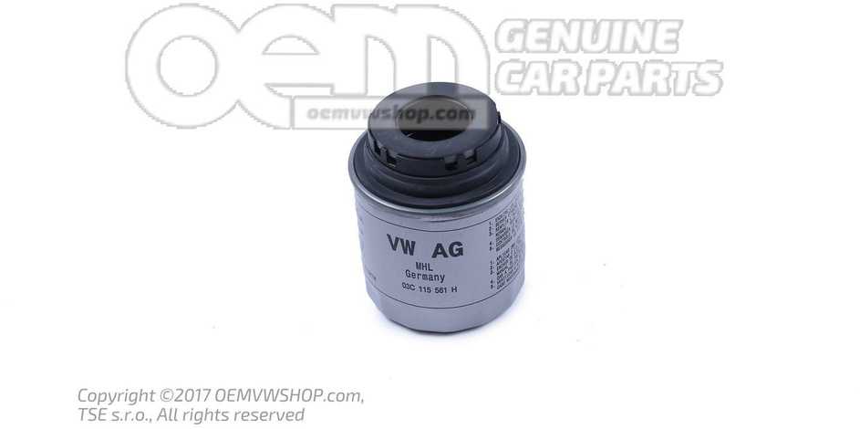 VAG Audi VW A1 A3 tepalo filtras originalus 03C115561H