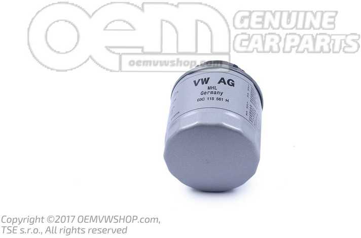 VAG Audi VW A1 A3 tepalo filtras originalus 03C115561H