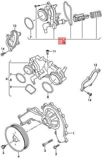 VAG AUDI VW Remonto rinkinys Aušinimo skysčio reguliatorius originalus 059121114C