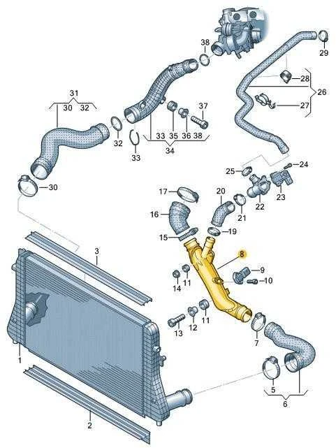 VAG Audi VW Seat 2.0L benzininio variklio oro ventiliacijos vamzdžio žarna originali 1K0145770P