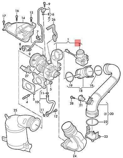 VAG AUDI VW Servovariklio remonto rinkinys Originalus 04E198725F