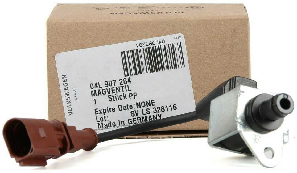 VAG Aušinimo Skysčio Siurblio Elektromagnetinis Vožtuvas Volkswagen Golf Audi A3 Originalus 04L907284