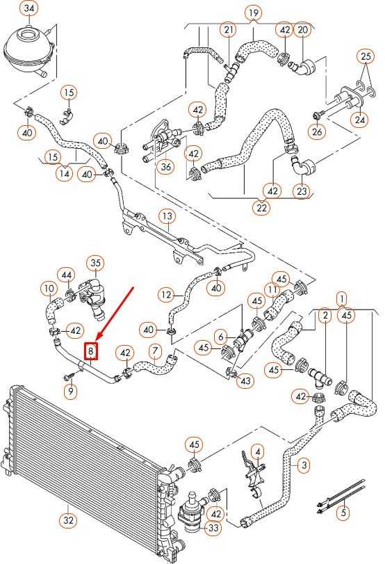 VAG Aušinimo Skysčio Vamzdis AUDI A1 A3 SEAT ALTEA LEON SKODA OCTAVIA VW EOS GOLF JETTA PASSAT SCIROCCO Originalus 06F121065J