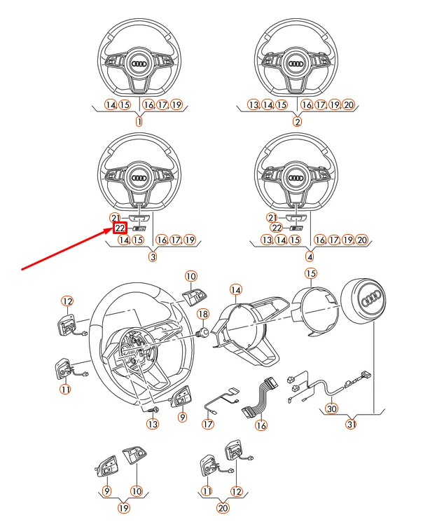 VAG Aušinimo Skysčio Žarna Su Vožtuvu Volkswagen Touareg 7P 2011-2018 Originalus 8S0419685
