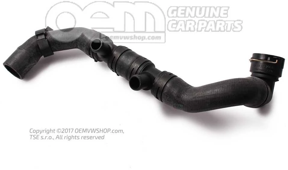 Vag Aušinimo Šlaunis Volkswagen Golf R32 2003 2004 Originalus 1J0122051BD