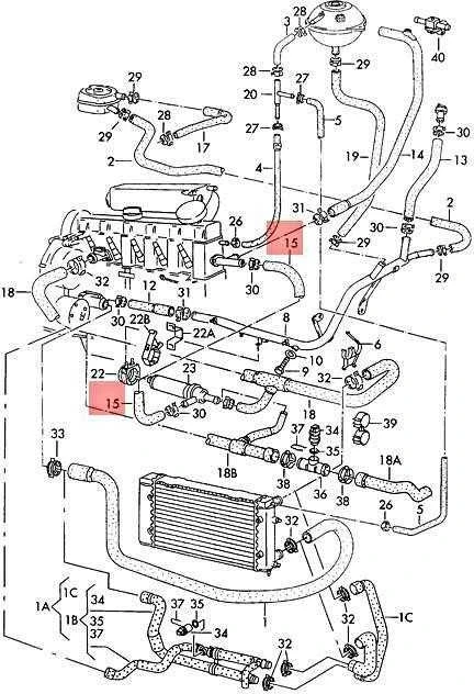 Vag Aušinimo Šlaunis Volkswagen Transporter Caravelle 70 1991 1996 Originalus 074121073T