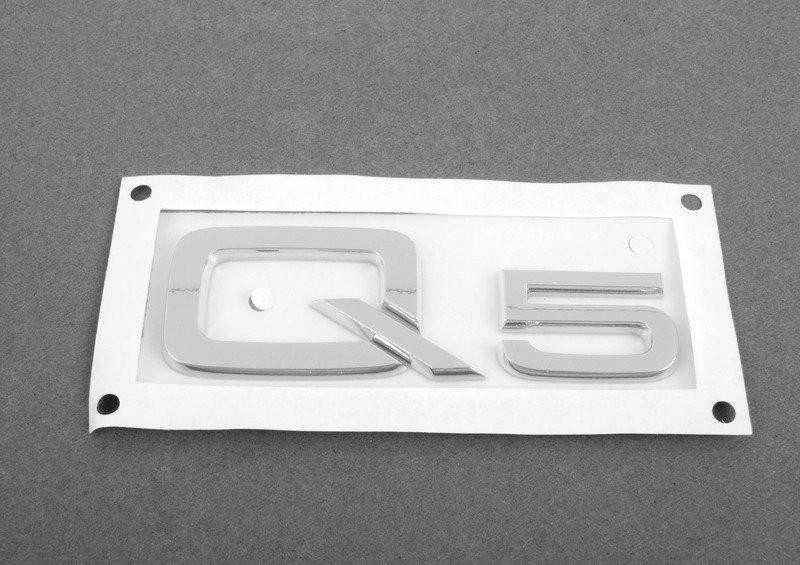VAG AUTENTIŠKAS OEM Audi Q5 2009- Galinis Rašmenų Ženkliukas Lipdukas Emblema 8R08537412ZZ